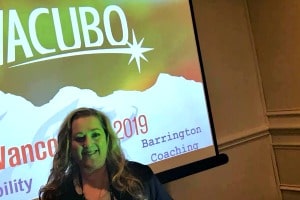 Lisa Barrington at 2019 WACUBO Conference